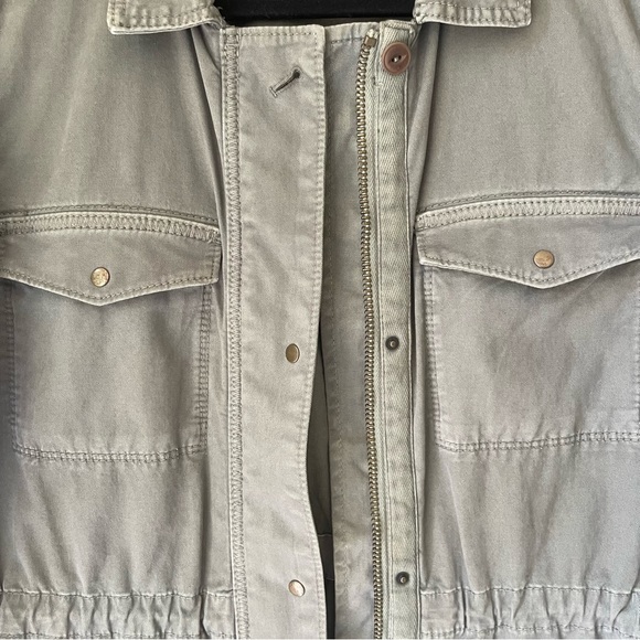 Lucky Brand Utility Cargo Military Green Jacket Size M - Picture 4 of 9